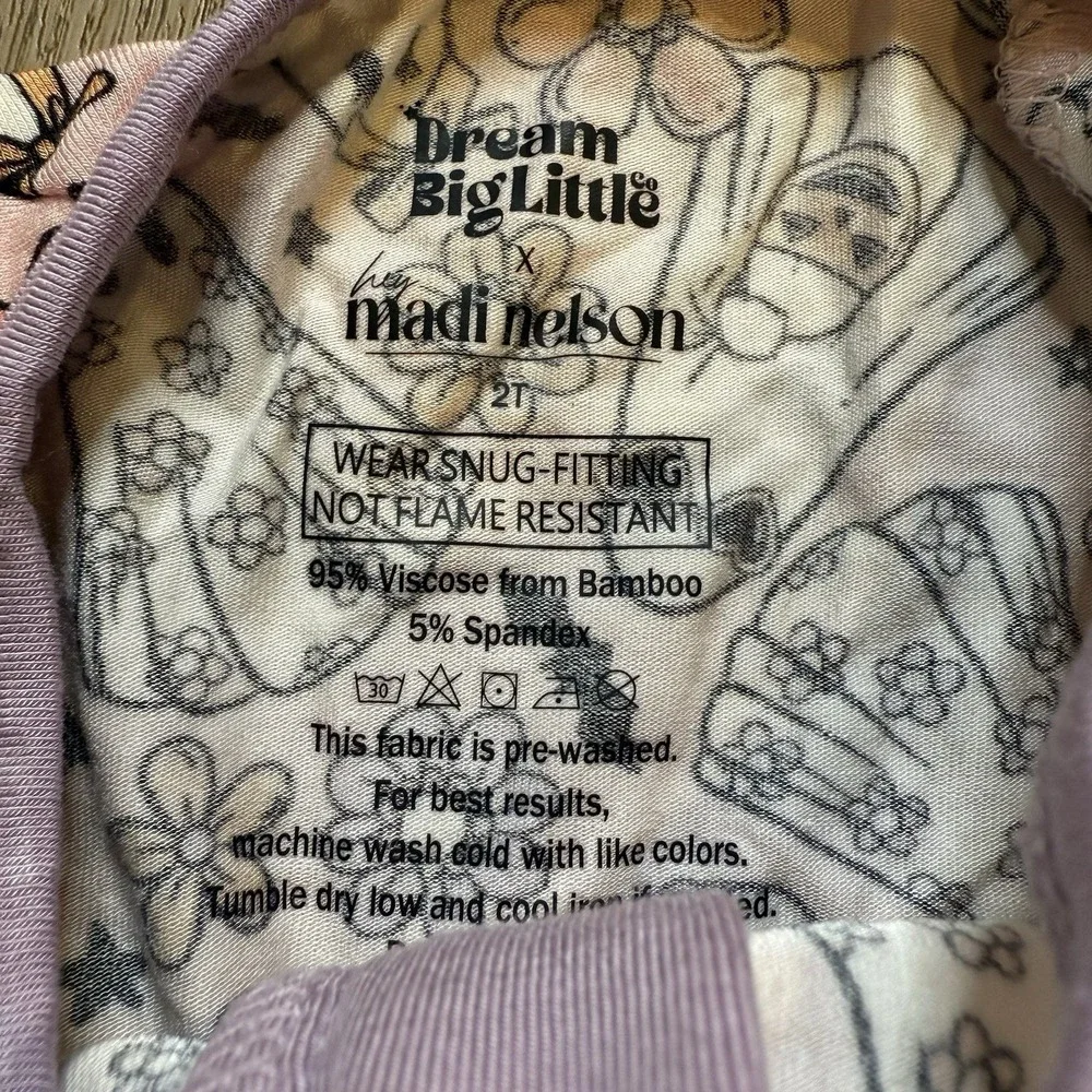 NWT Dream Big Little Co x Madi Nelson Halloween Bamboo Romper Zipper Pajamas 2T